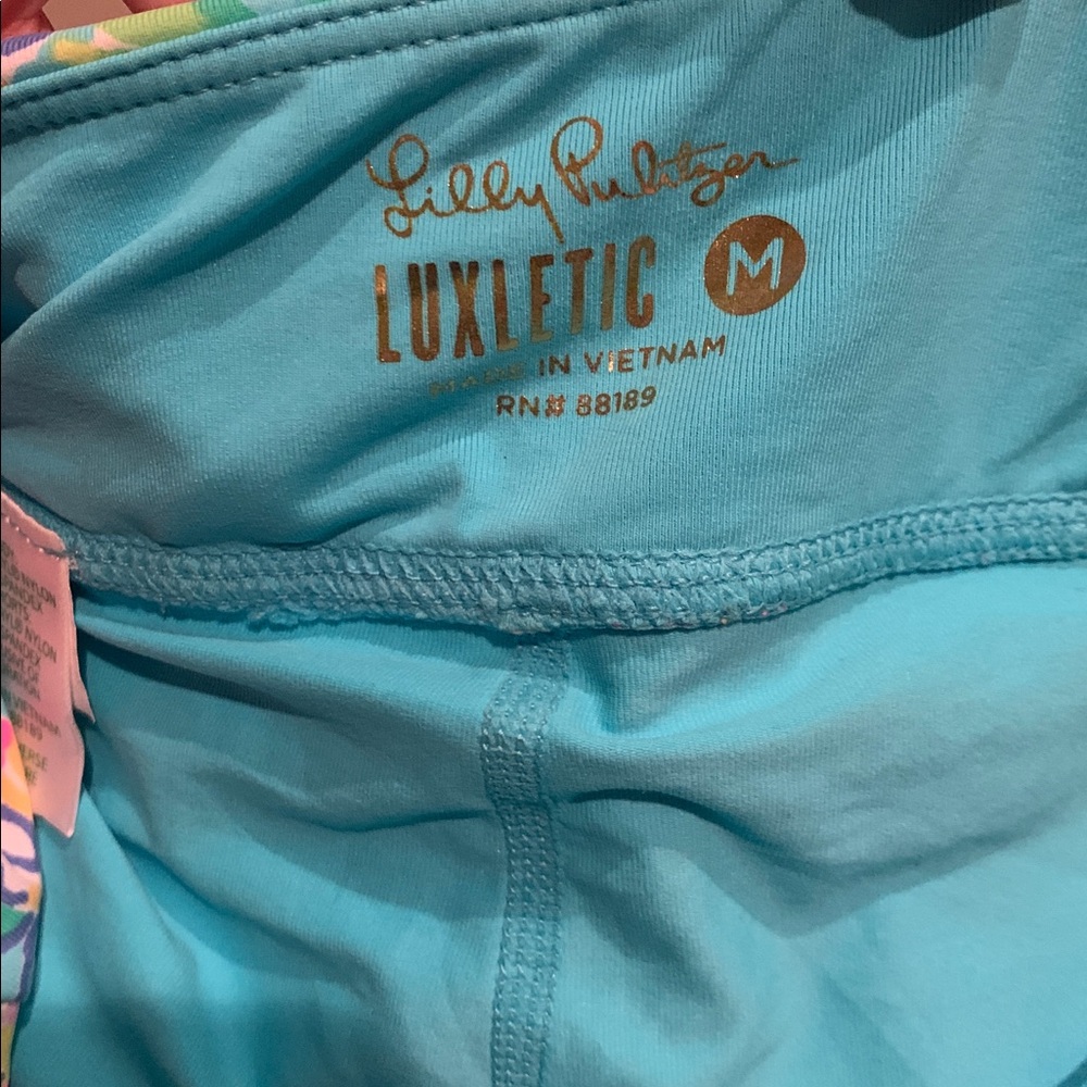 Lilly Pulitzer Luxletic Aila Skort Amalfi Blue Alligator Isle - Picture 4 of 8